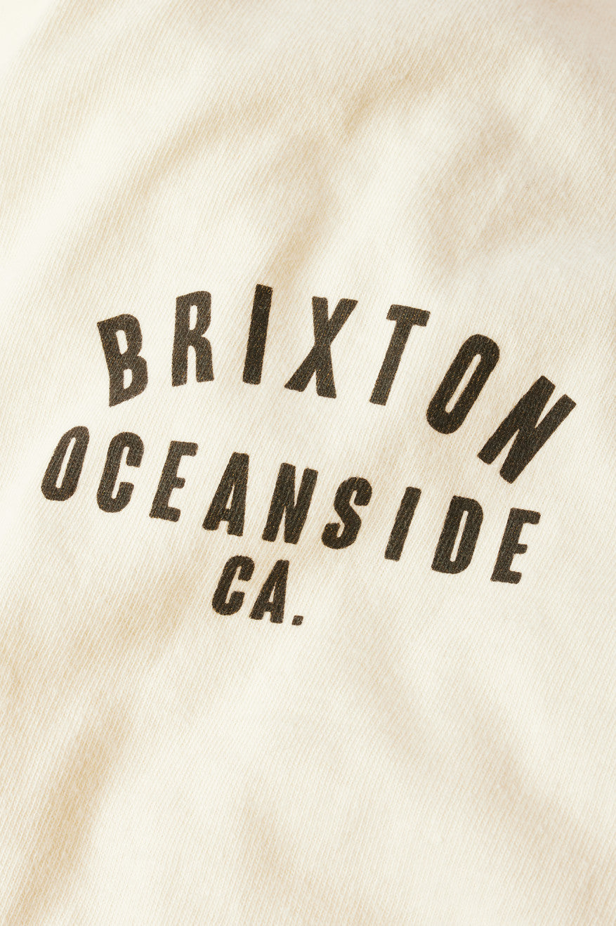 Brixton Woodburn Oceanside S/S Standard Férfi Felsők Krém Fekete | ITMZ-81470