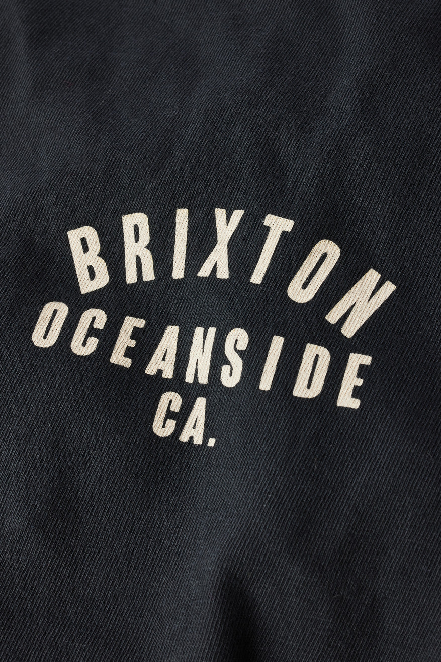 Brixton Woodburn Oceanside S/S Standard Férfi Felsők Fekete Fehér | JCXK-92180